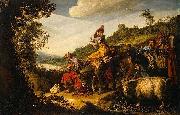 LASTMAN, Pieter Pietersz. Abraham s Journey to Canaan oil on canvas